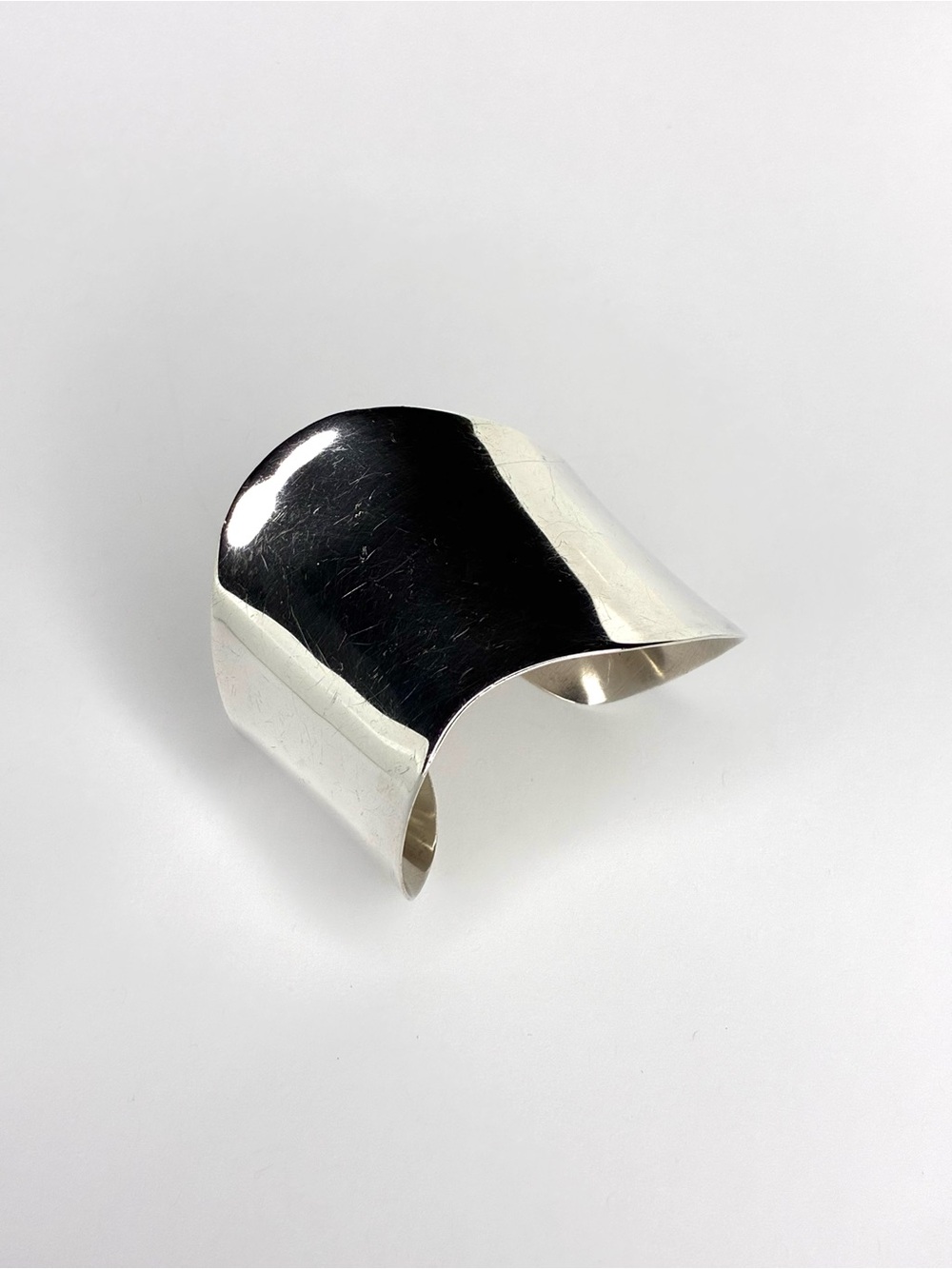 Kabana Sterling Silver Wavy Bone Style Cuff Bracelet - Picture 3 of 9